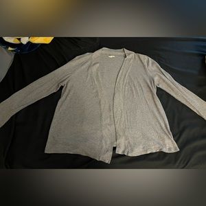 Women’s Sonoma waffle knit gray open front cardigan in size xl